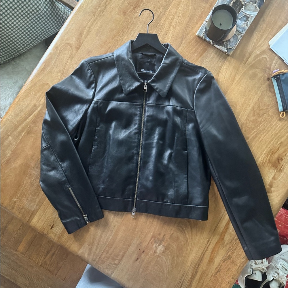 Madewell Shrunken Leather Jacket - Picture 5 of 5